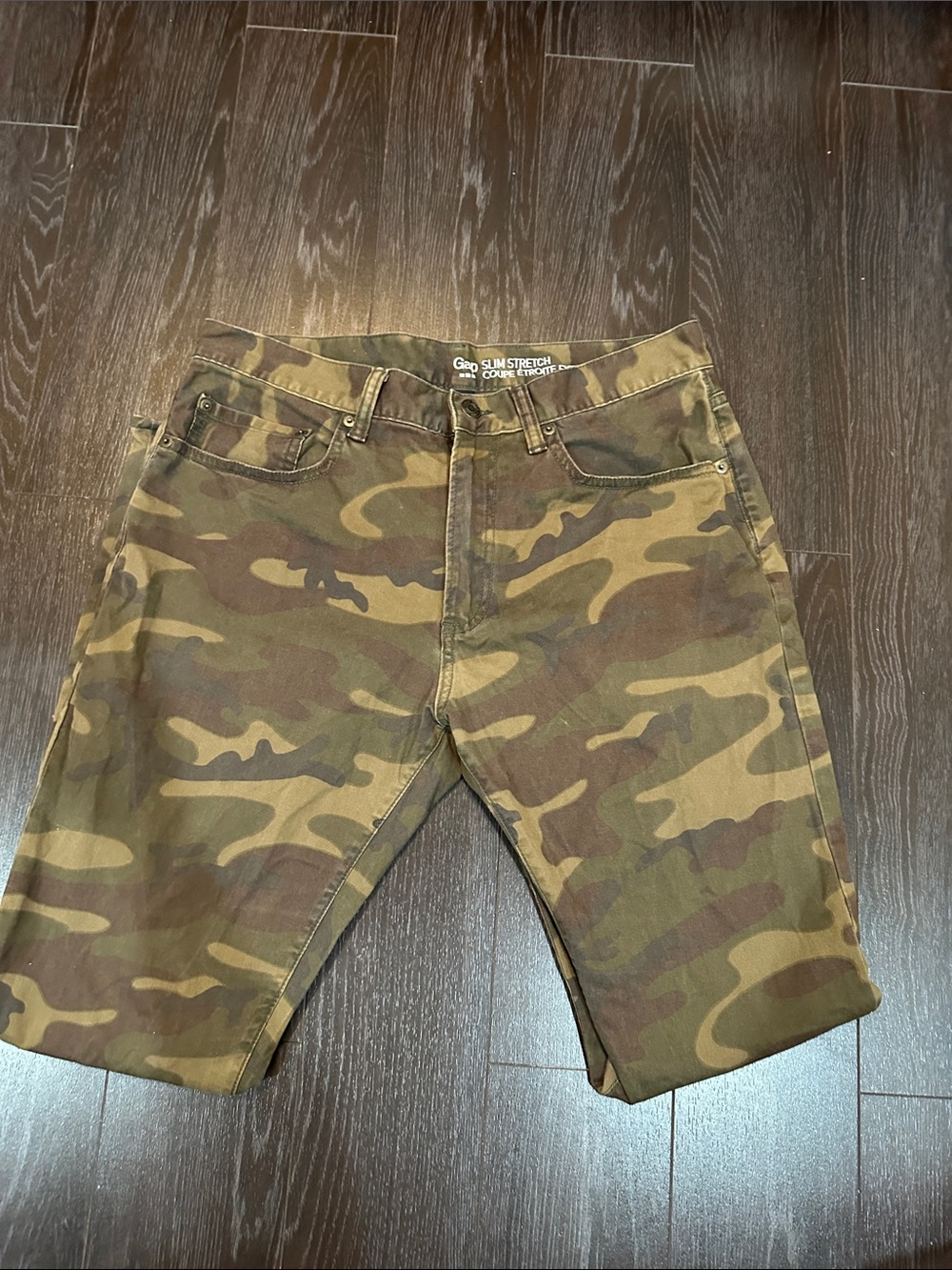 GAP Men’s Camo Cargo Shorts in Green and Brown